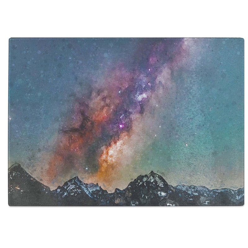 Tempered Glass Stars over Austria Chopping Board, 39 cm W x 28.5 cm L