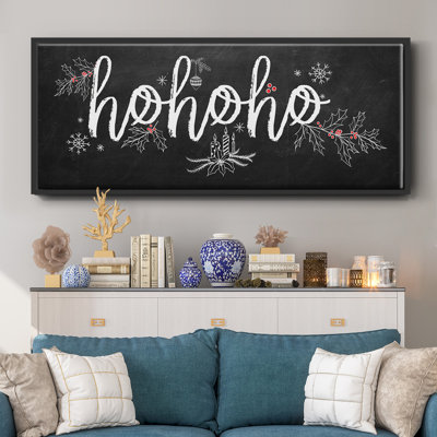 Ho Ho Ho - Toile encadrée