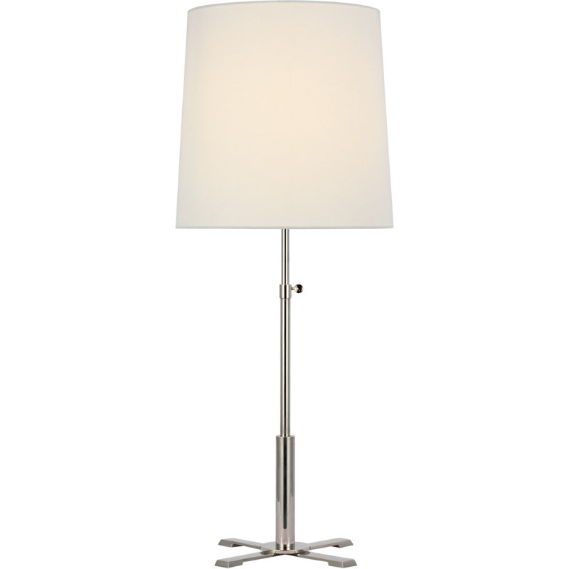 Thomas O'Brien Quintel Large Adjustable Table Lamp, Polished Nickel