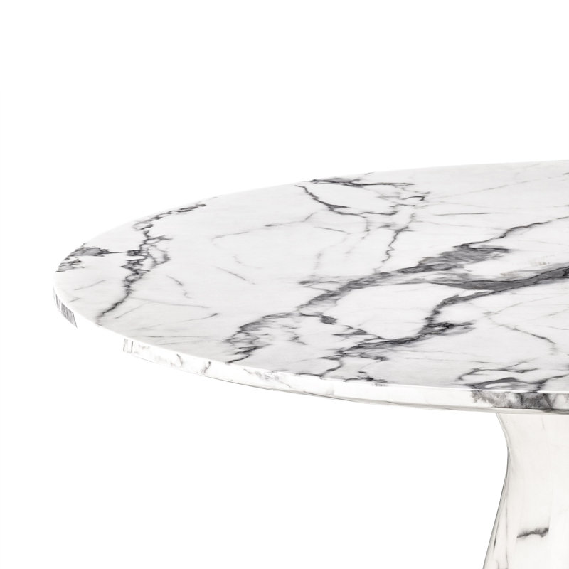 Turner Round Dining Table, White