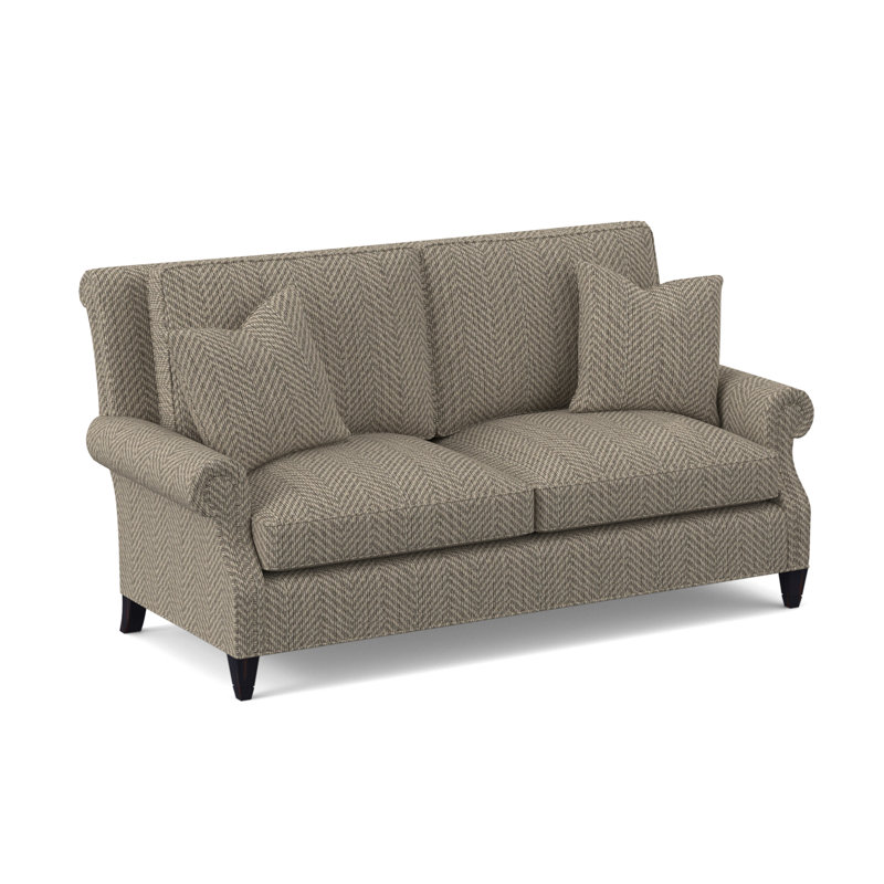 Library Sofa, Vintage Ebony, Elise Linen
