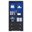 Vitrine haute 64 po avec portes en acrylique et lumières DEL-607213203