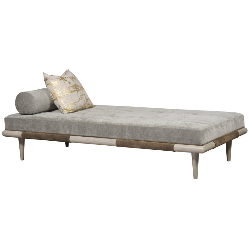 Chatfield By Thom Filicia Chaise Lounge, Worthy Snow, Dove Gray
