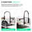 Pull Down Kitchen Sink Faucet, Black And Gold, Single Handle, To Corrosion Finish-689340663