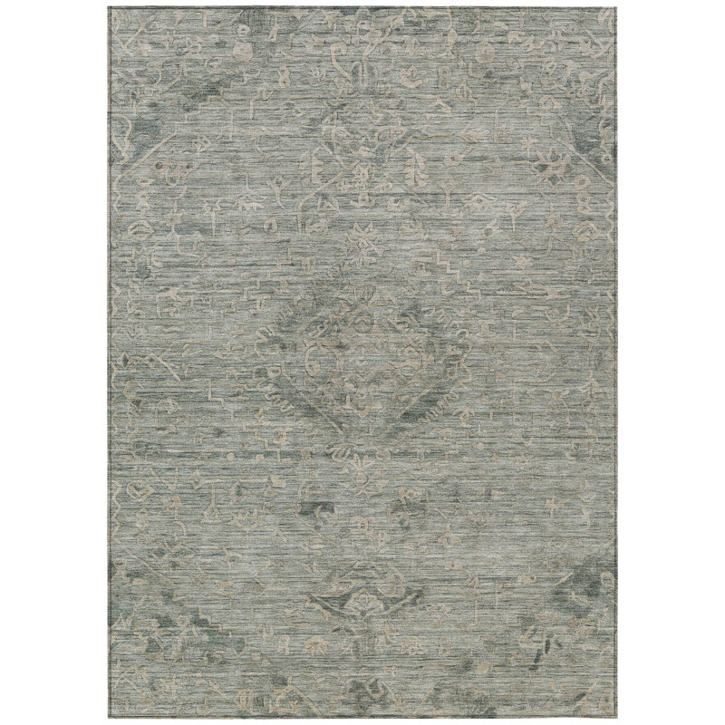 Sage 3' x 5' Synthetic Washable Rectangular Rug