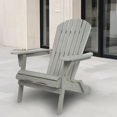 Premium Folding Wooden Patio Chair for Outdoor Relaxation and Comfort