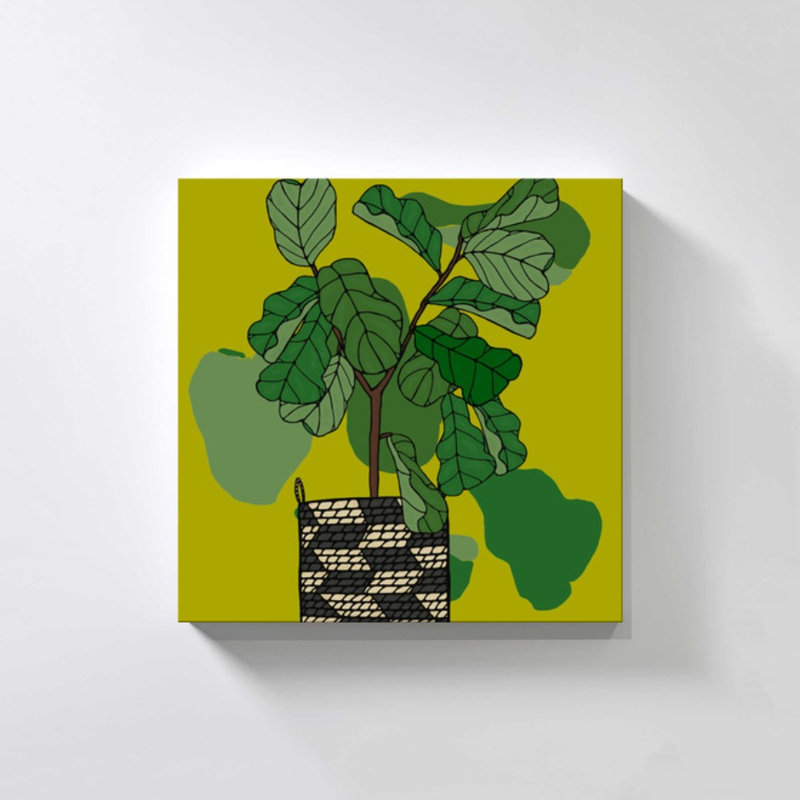 «Pots Elephant Ears» par Jen Bucheli - Impression sur toile