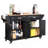 Kitchen Island With Rubber Wood Countertop, Spacious Storage, And 5-Wheel Mobility For Enhanced Functionality And Style