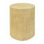 Table d'appoint cylindrique, texture semblable au bois