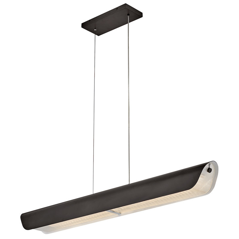 Arco Linear Chandelier, Black Oxide
