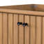 Carter Meuble-lavabo double en teck naturel