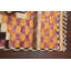 Tapis de couloir damier marocain en laine noué à la main 3 x 13