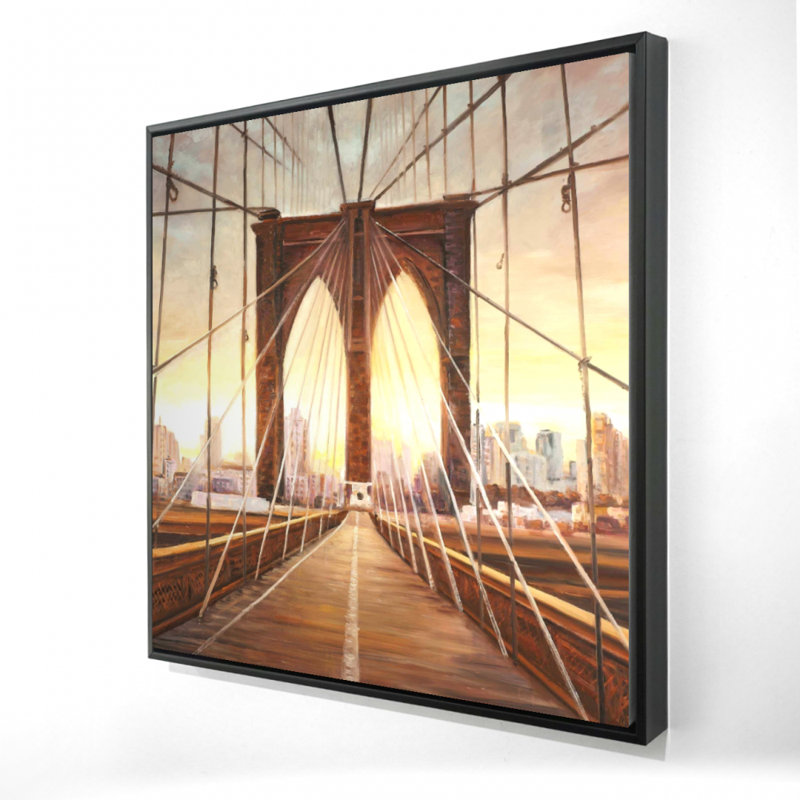 " Sunset On The Brooklyn Bridge "