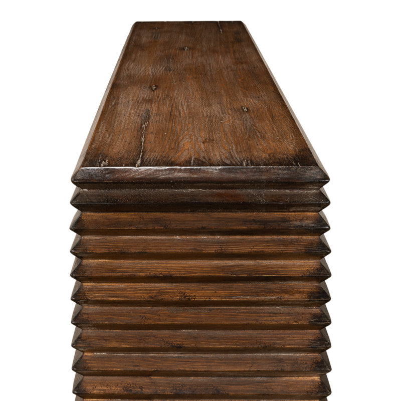 Stacked 63'' W Solid Wood Console Table