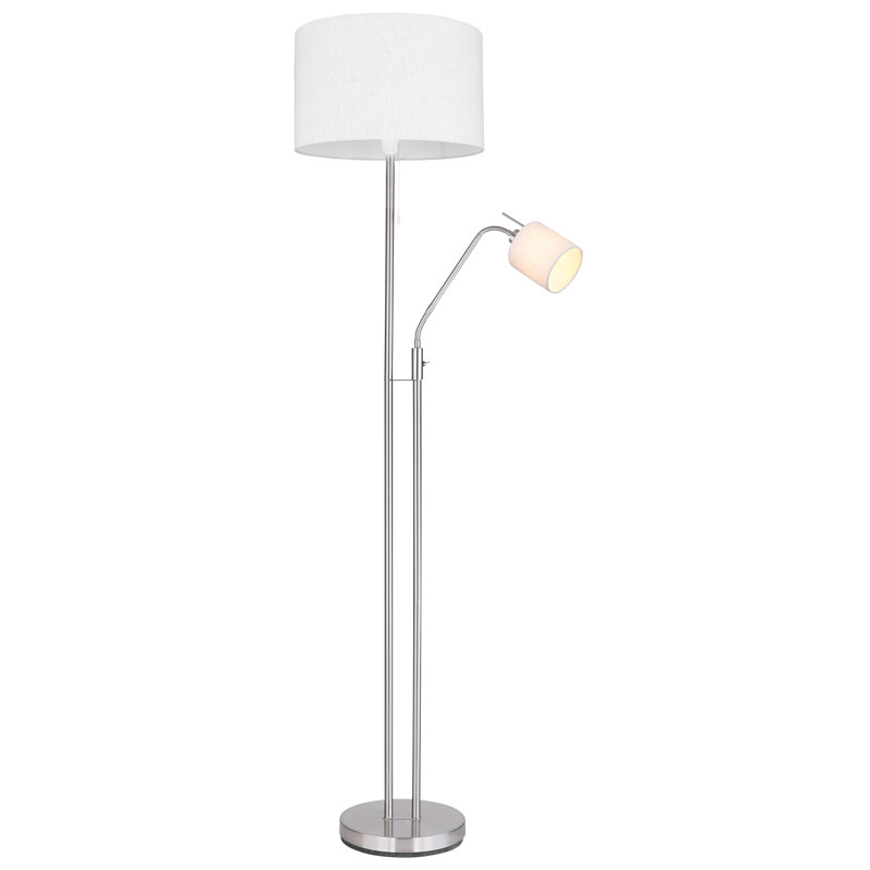 Eles 175cm Silver Swing Arm Floor Lamp
