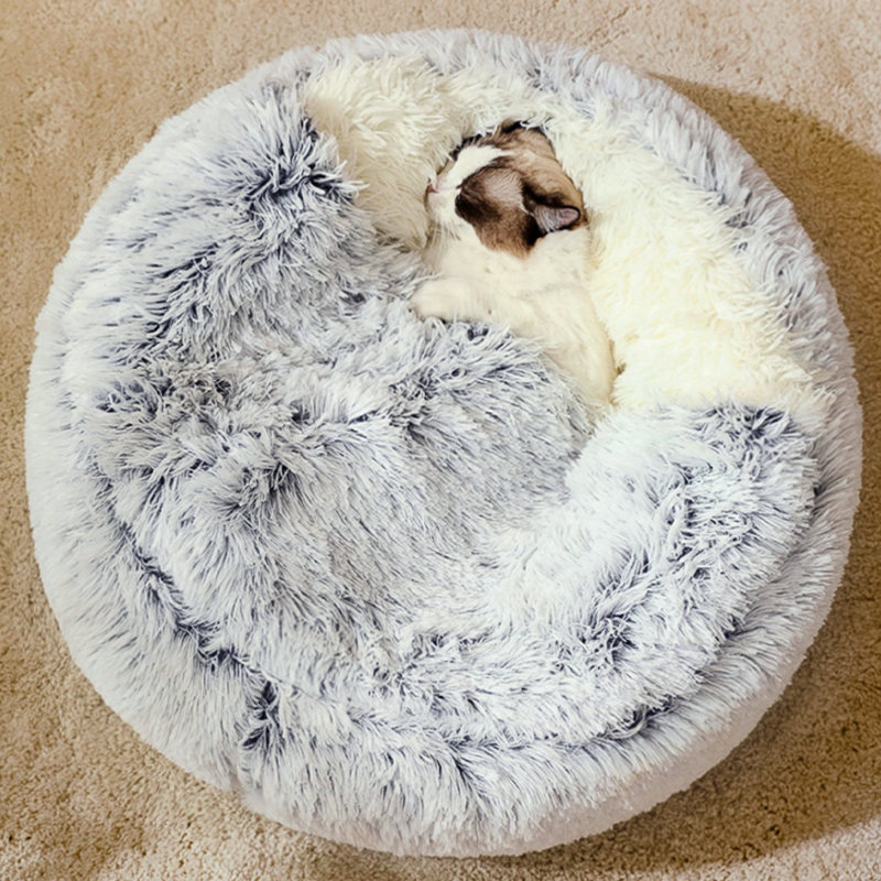 Cheserfo Velvet Nest Pet Bed, 50cm W x 50cm D