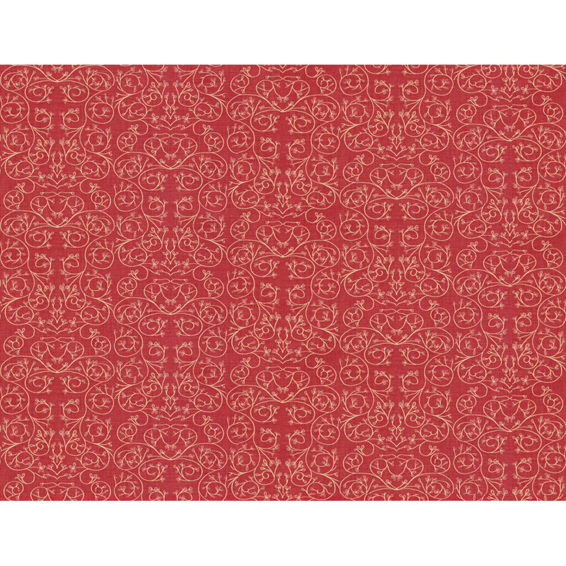 Garden Reverse Fabric, Cerise