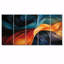 Ensemble de 5 impressions murales rétro bleues et liquides - vagues-1700278426