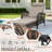 Outdoor Wicker Chaise Lounge Chair, All Weather Rattan Patio Lounger Chair With Pillow, 6-Position Adjustable High Back, Pool Sunbathing Reclining Chair With Armrest For Garden Deck, Beige-860655220-860655223-860655210
