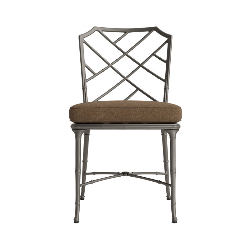 Calcutta Outdoor Dining Side Chair, Mica, Fusion Moccasian, Brown