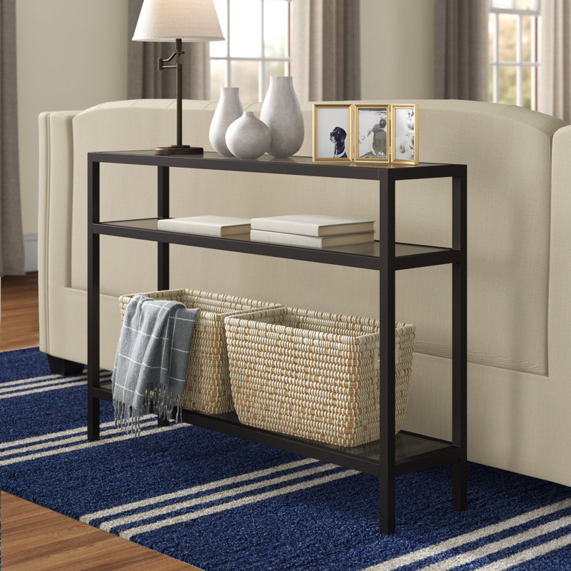 106.68Cm Console Table, Blackened Bronze