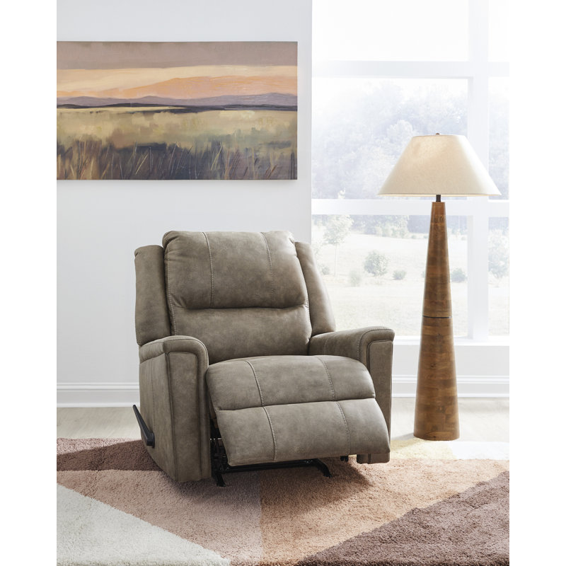 Leola Rocker Recliner, Light Gray