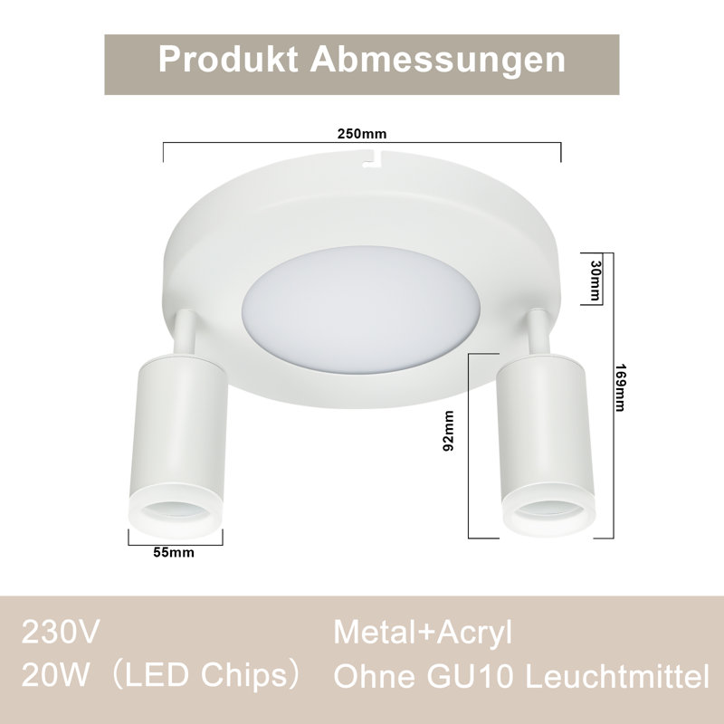Shareese Spotlight, White/Matt