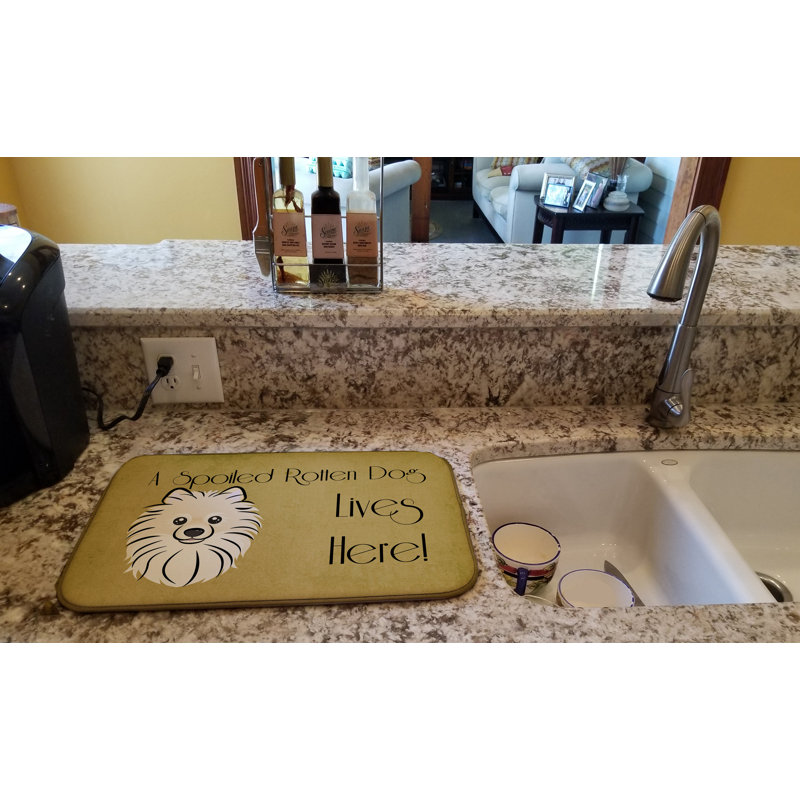 Tapis de séchage pour chien en vie poméranie
