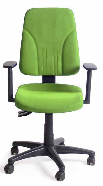 Office Chair, Green, Fixed armrests