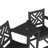 Hikhdpe 2-Person Patio Bar Stools Tall Adirondack Bar Chairs with Arms & Tabletop-1299340671