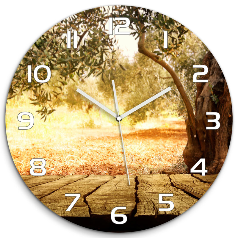 Jonnesha Glass Wall Clock