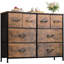 Commode pour chambre à coucher avec 8 tiroirs, commode de rangement large en tissu et commode pour le salon, le placard, le couloir-352453165