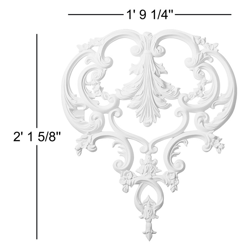 Kinsley 25.625'' H x 21.25'' W x 1.25'' D Urethane Onlay Scroll
