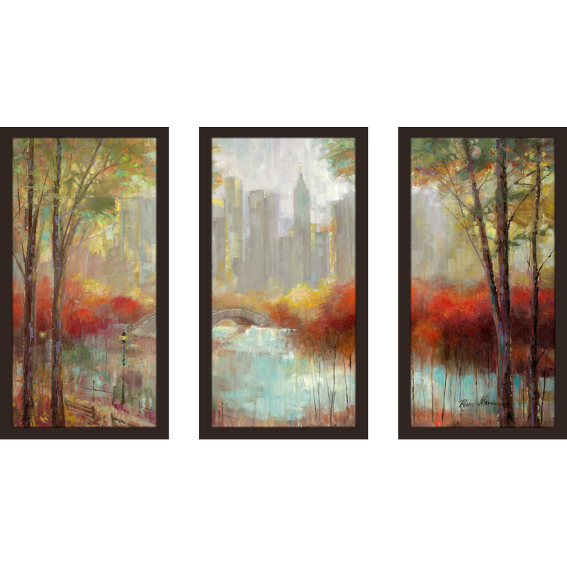 " City View " 3 - Pieces, 40.5" W x 25.5" H x 1" D