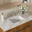 Lavabo de salle de bain rectangulaire encastré en céramique blanche 18 "x 12" avec trop-plein