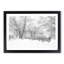 Wintertime View of the White House in Abstract - Picture Frame Graphic Art Print-55765806-55765805