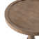STKT Pedestal Small Drinking Table, Farmhouse Tray Top End Table, Distressed Natural Wood Color