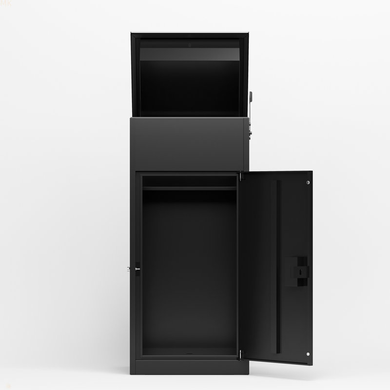 Package Delivery Box For Outside With Lock, Heavy-Duty Steel Package Drop Box With Anti-Theft Design, Weather-Resistant, Package Mailbox For Porch Ideal For Home Or Office