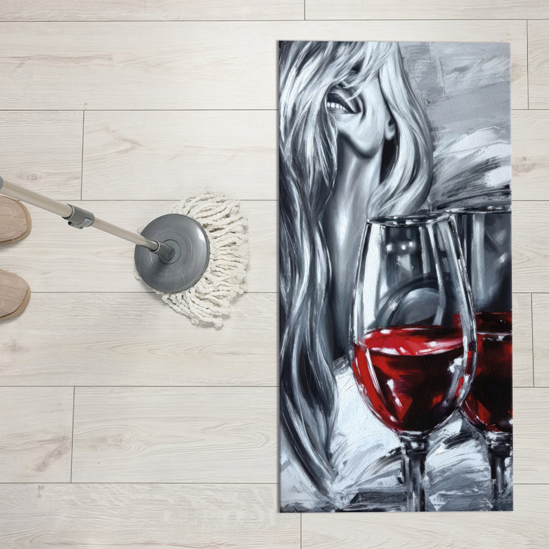 Premium Quality With Pile Soft Type Printed Rug Featuring an Abstract Design in Subdued Tones Perfect for Adding a Touch of Elegance to Any Living Space