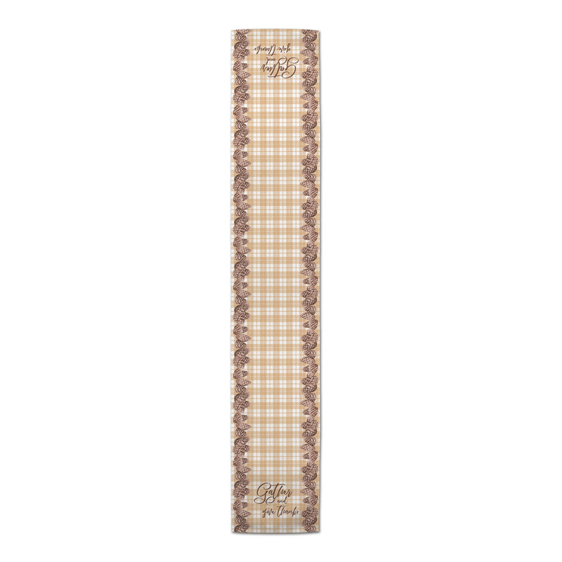 Illings Gather Pine Cones Table Runner, 90" x 16"