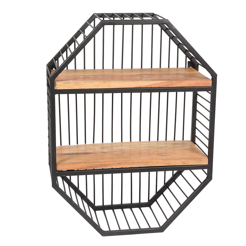 Gibsonburg 2 Piece Hexagon Decorative Shelf
