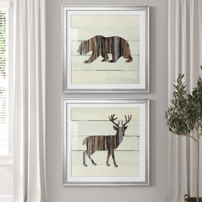 Woodland Bear - ensemble de 2 reproductions d'impressions