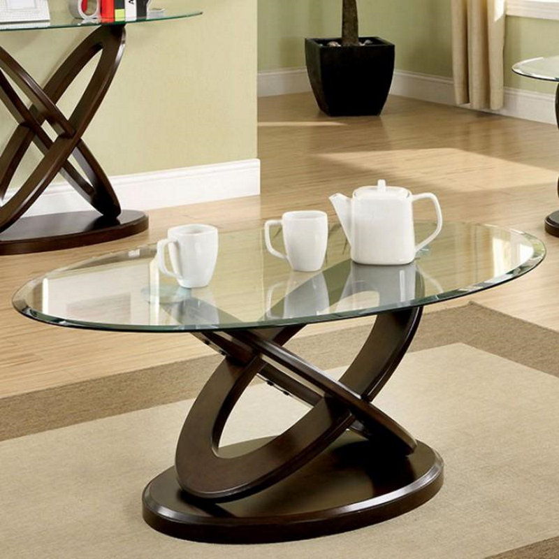 Amin Glass Top Coffee Table