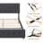 Upholstered Slat Bed-1201400151-1201400150