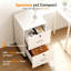 39 cm W 2 -Drawer Wheels / Casters included Mobile Filing Cabinet