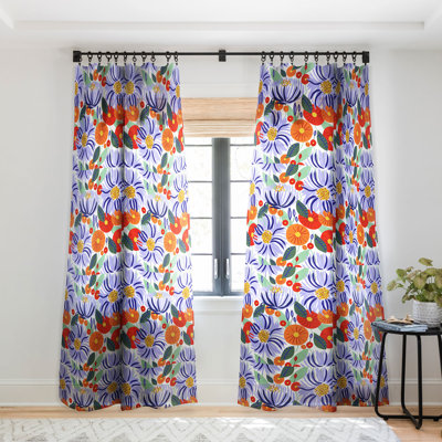 83 Oranges Alia 1pc Sheer Window Curtain Panel