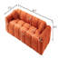 Canapé 3 places avec 2 coussins (orange)