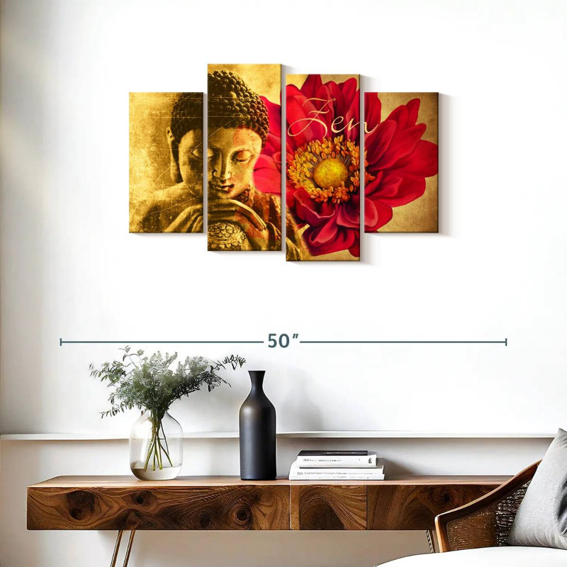 Reproduction sur toile Zen Buddha, H 36 po x l 22 po x P 1 po