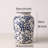 Cleto Handmade Ceramic Blue and White Porcelain Ceramic Table Vase / Ginger Jar-1672896181
