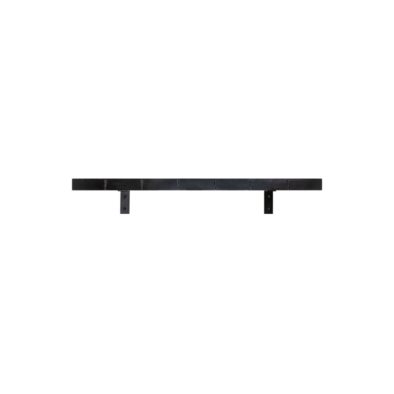 Rayne Plate Display Shelves With Hooks, Black, 42/3/2